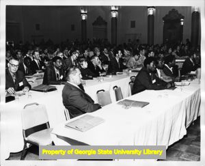 Delegates to a Mississippi AFL-CIO convention, Jackson, Mississippi, 1972.
