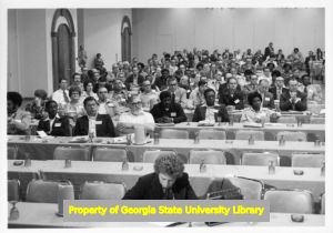 Attendees to a Mississippi AFL-CIO convention, Jackson, Mississippi, 1976.