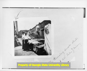 Textile workers evicted from company housing during the Fulton Bag and Cotton Mill strike