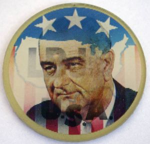 LBJ for the USA [button], circa 1960s