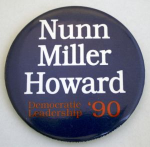 Nunn Miller Howard, Democratic Leadership '90 [button], 1990