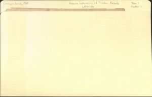 Correspondence, 1900