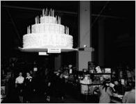 Davison's display (60th anniversary cake)