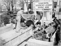 World War II home-front scrap metal drive (DeKalb County Courthouse)