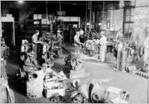 Factory or repair shop scene