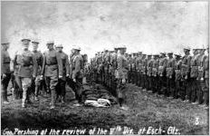 General Pershing at the review of the Fifth Division at Esch-Alzette
