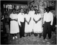 Atlanta Clearing House Association dinner, at the Capitol City Club, January 29, 1943. The African-American wait staff appears in this photograph