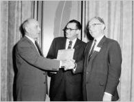 Atlanta Community Chest representative with Mayor Hartsfield (right)