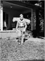 Boy Scout with pack