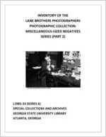 Inventory of unscanned negatives in the Lane Brothers photographic collection, Miscellaneous-sized negatives series (number 2 of 2)