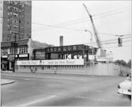 First National Bank building under construction, Peachtree Street and North Avenue