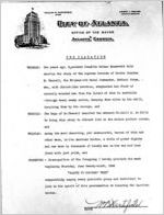 City of Atlanta Proclamation for Cecil B. De Mille's "The Story of Dr. Wassell"