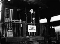 United Jewish Appeal, Caravan of Hope speaker, Atlanta, Georgia, April 13, 1949.