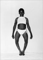Young African American girl with disabled legs, Atlanta, Georgia, February 18, 1952.