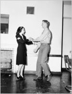 Couple dancing at a USO Service Men's Center, Atlanta, Georgia, 1946