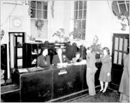 USO Service Men's Center information desk, Atlanta, Georgia, 1945.