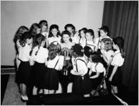 WBGE broadcast with Blue Birds group