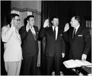 Swearing in ceremony in Governor Marvin Griffin's office, Atlanta, Georgia, 1955