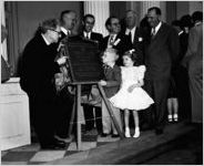 Variety Club Tent Number 21 sponsored Cerebral Palsy School dedication, Atlanta, Georgia, April 9, 1953.