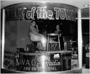 "Talk of the Town" window set (?), WAGA, Atlanta, Georgia, July 11, 1955.