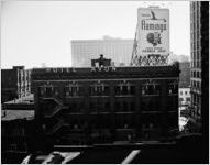 Avon Hotel with Flamingo Orange Juice billboard, Atlanta, Georgia, January 1950.