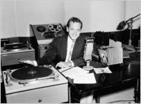 WAGA Radio disc jockey, Atlanta, Georgia, May 25, 1956.
