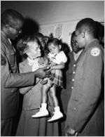 African American Soldiers at a USO Service Men's Center, Atlanta, Georgia, 1943