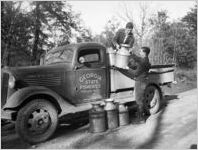 Unloading a state fish hatchery truck, Summerville, Georgia, 1939.