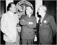 Atlanta Mayor William B. Hartsfield (center) with Universal Pictures representatives
