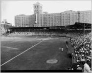 Crackers baseball crowd, Ponce de Leon Park stadium, Atlanta, Georgia, July 21, 1950