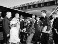 Unidentified group arriving at Atlanta Airport