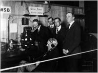 Henry Ford visiting WSB Radio, Atlanta