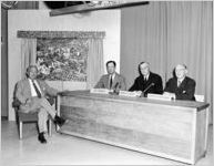 WAGA-TV panel discussion (Hix Green, Robert H. White, Mayor William B. Hartsfield)