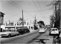 WAGA-TV ("Ellery Queen") and Shell Oil billboards, Atlanta