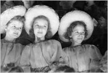Three young girls at a talent show, Georgia, 1930s