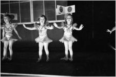 Young girls dancing on stage for a talent show, Georgia, 1930s