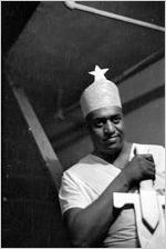 Scene from the morality play "Heaven Bound," staged by the Big Bethel African Methodist Choir, at the Atlanta Theatre (23 Exchange Place), Atlanta, Georgia, August 1937