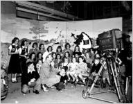 Rex Allen (Republic Pictures star) visiting WSB-TV