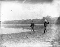 Bird hunters by a pond, Georgia, January 30, 1934