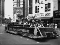 Indian Motorcycle parade float, Atlanta, 1948