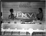 Egg stand at the Pine Mountain Valley festival, 1939