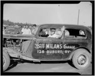 Bill Milman's Garage Race Car during the Southeastern Fair, 1940