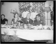 President Franklin Delano Roosevelt and his wife Eleanor Roosevelt at Warm Springs, 1938