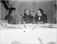 Former Governor Gene Talmadge, newspaper editor Virginia Price, and Governor E.D. Rivers, 1930s