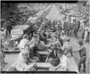 National Guardsmen rounding up strikers in Newnan, Georgia during the Uprising of '34, 1934