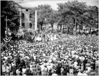 War bond rally (speakers' stand)