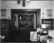 Interior of Margaret Mitchell's house at 1401 Peachtree Street, Atlanta, Georgia, May 22, 1952 (view one). Following Mitchell's death in August 1949, and because of a request she had made of her brother Stephens Mitchell, the house was razed in 1952. Before the house was destroyed, Dan Lane took these photographs at Stephens Mitchell's request. Copies of the prints were given to the Atlanta Historical Society (now, Atlanta History Center).