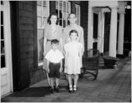Lawrence Wood Robert, III, his wife, and two children, Atlanta, Georgia, April 25, 1943