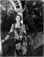 Evie Robert, in Robert family garden, Atlanta, Georgia, April 25, 1943, 1