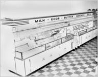 Grocery store refrigeration units